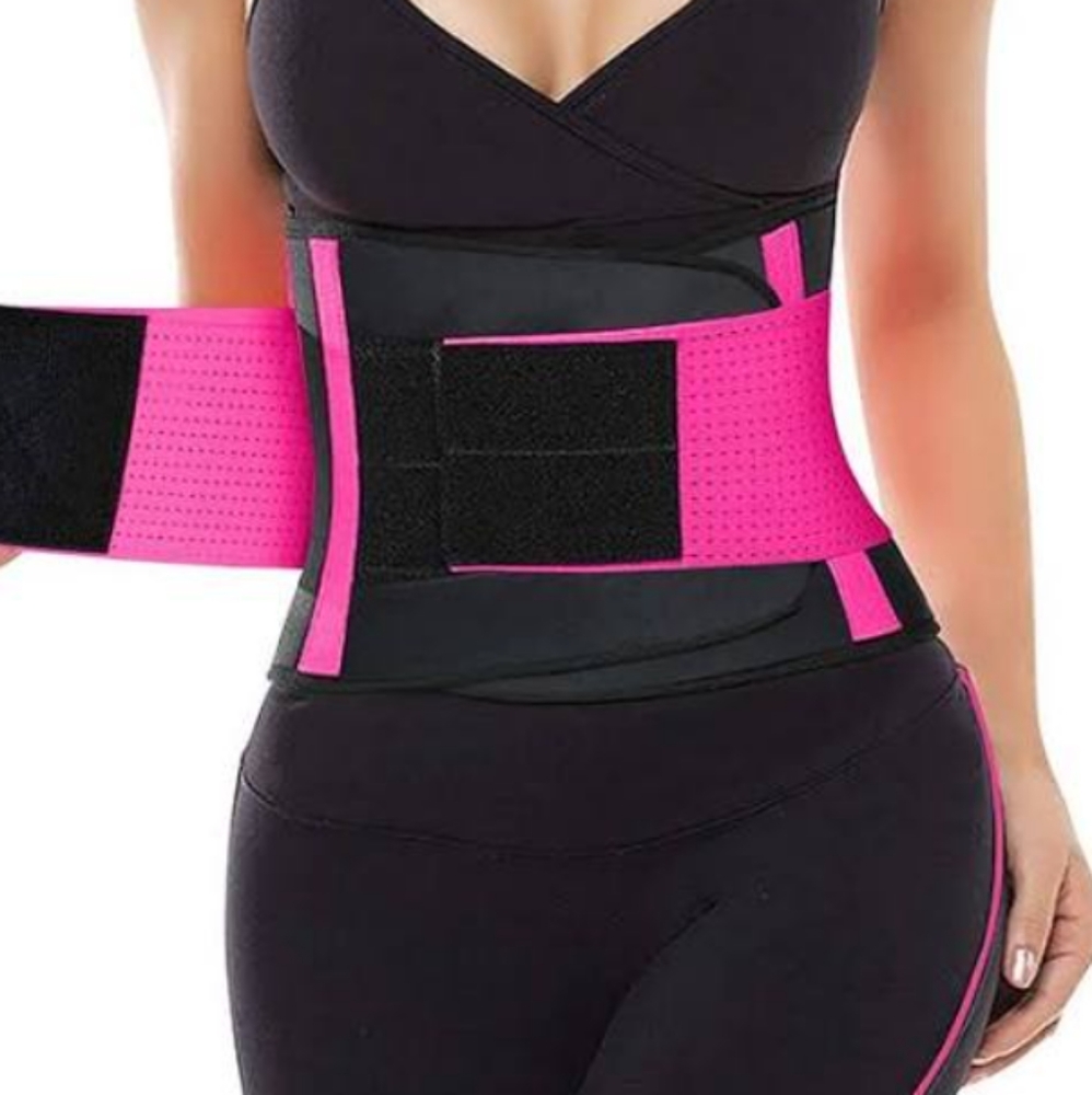 Sweat band waist trainer
